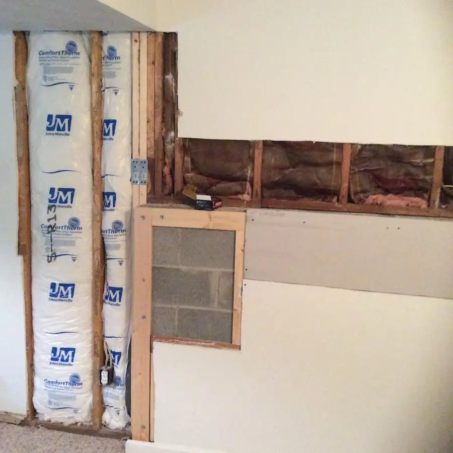 Wall insulation replacement during Contents Cleaning & Restoration in Acworth